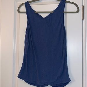 EUC DYI Blue Crossback Tank